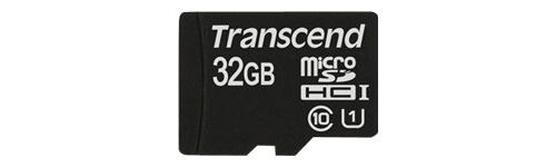 Transcend - Carte mémoire flash - 32 Go - UHS Class 1 / Class10 - micro SDHC
