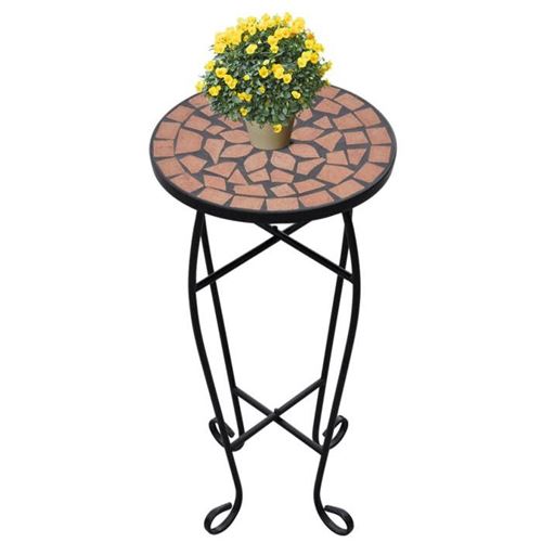 Table d'appoint Mosa&iuml;que Terre cuite Vidaxl Couleur terre cuite