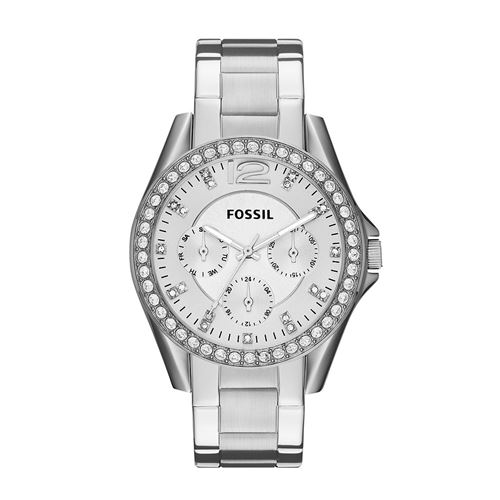 Montre Fossil Riley Multifonctions En Acier Inoxydable pour Femme, Es3202