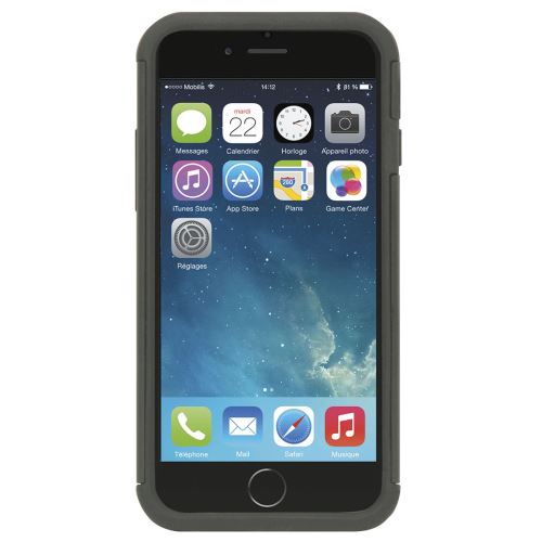 Mobilis BUMPER - Achterzijde behuizing voor mobiele telefoon - robuust - silicone, polycarbonaat - voor Apple iPhone 6, 6s, 7