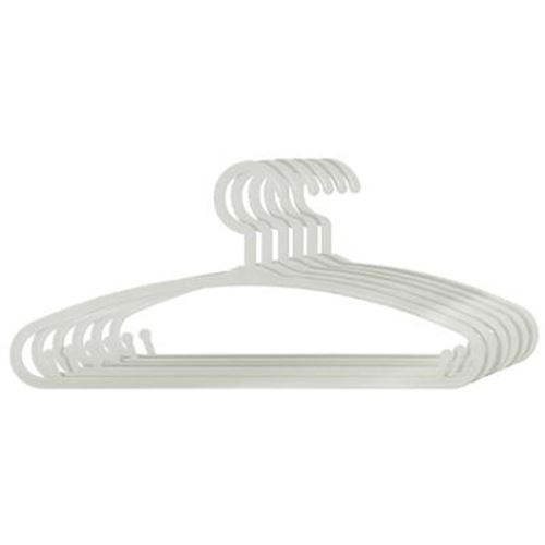 Cintres enfants en plastique - Lot de 6 - Gris
