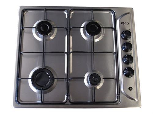 Oceanic OCEACTG4X - Gaskookplaat - 4 hobben - Niche - breedte: 55 cm - diepte: 47 cm - roestvrij staal