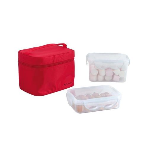 BE NOMAD SEP109R Lunch box 2 boites hermetiques - Rouge