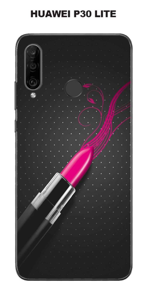 Coque Rouge à love pour Huawei P30 Lite