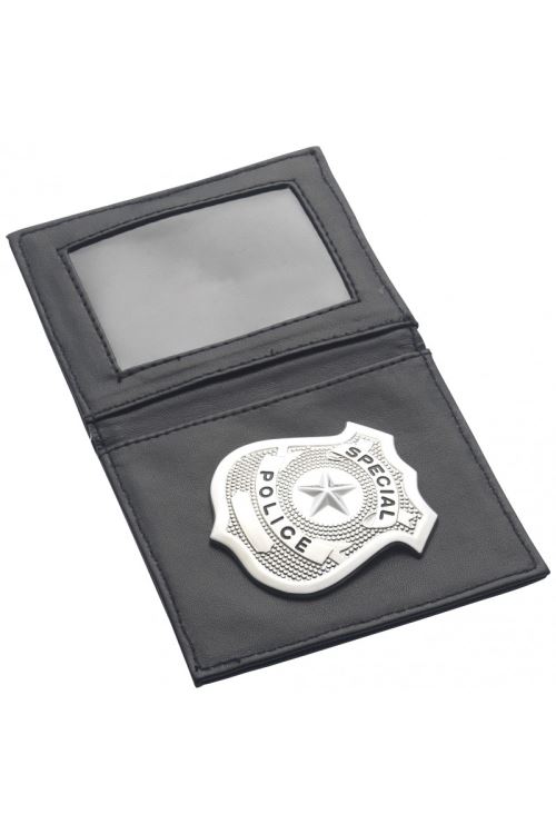 Pochette Avec Badge De Police - Noir