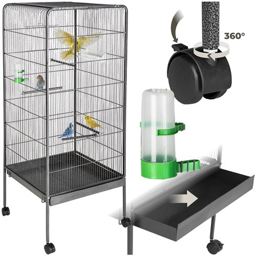 Comparer les prix de TecTake Cage à oiseaux 146 cm