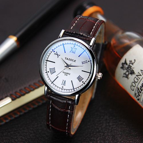OHP Montre Femme Quartz Brun+Blanc YAZOLE 313