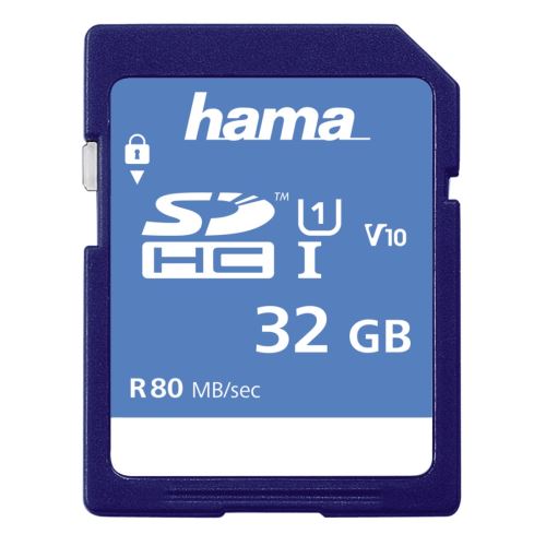 Hama - Carte mémoire flash - 32 Go - UHS Class 1 / Class10 - SDHC UHS-I