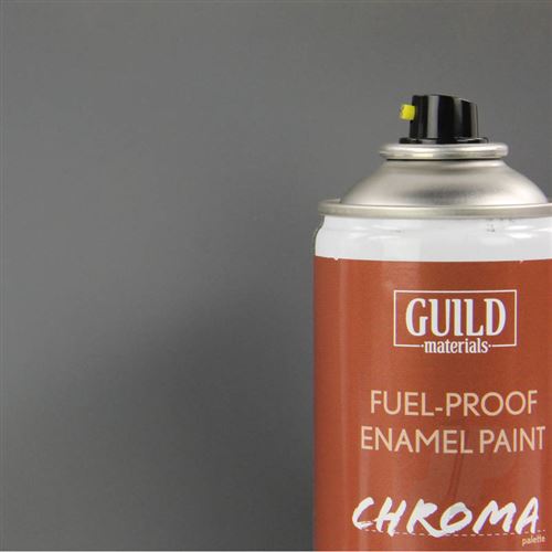 Peinture Chroma Matt Enamel (résistant Carburant) Gris Foncé - Dark Grey (400ml Aerosol) - Guild Materials