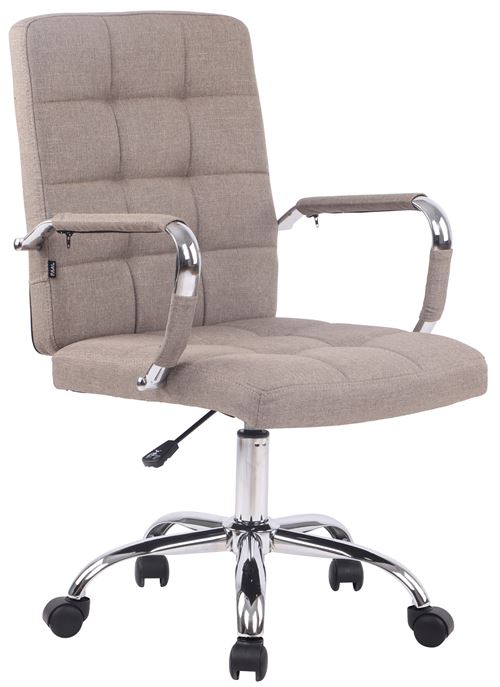 CLP Fauteuil de bureau Deli Pro tissu  Taupe