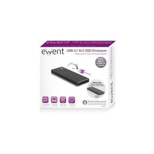 Ewent EW7023 - storage enclosure - M.2 Card - USB 3.1
