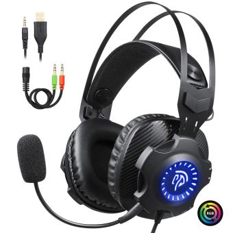 2019 Version Miro Casque Gaming Psacasque De Jeu Ultra Leger Pour