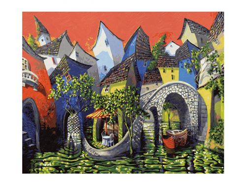 Schipper - Peinture aux numéros - Holiday Memories - d'après Miguel 40x50cm - multicolore