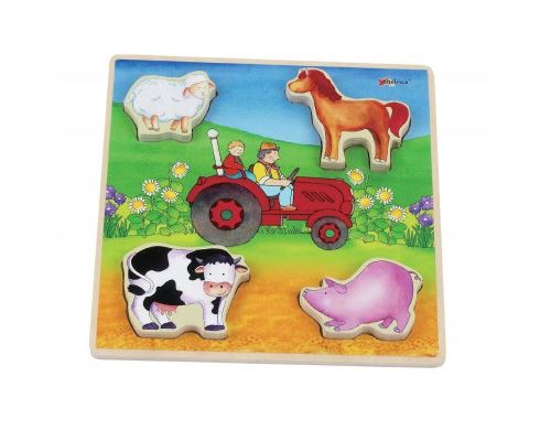 Puzzle 4 Pièces : Puzzle Relief - La Ferme, Chelona