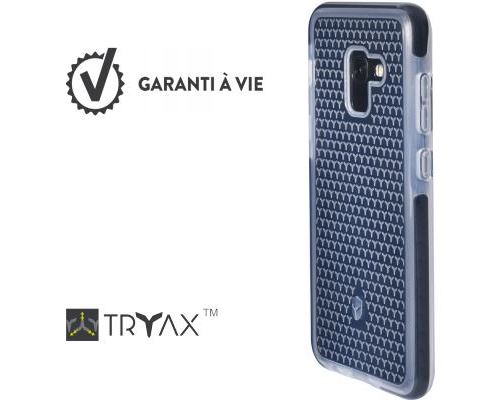 Force case life - coque renforcée bord gris pour samsung galaxy a8 2018