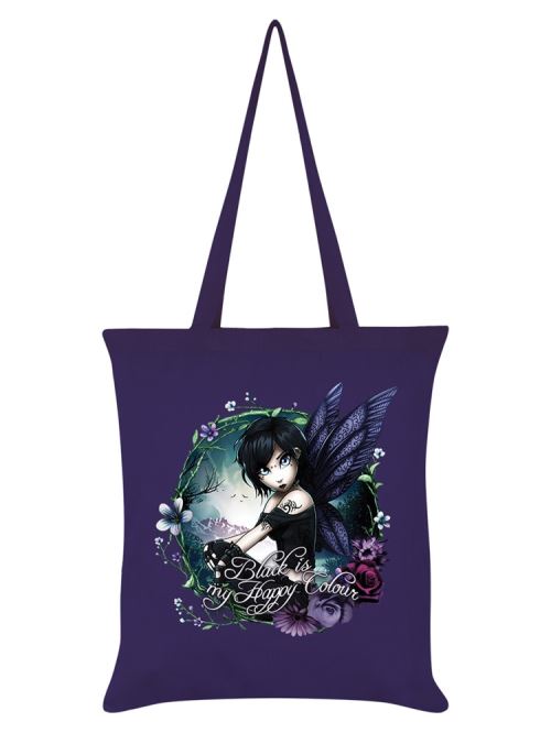 Hexxie Fourre-tout Paige Black Is My Happy Colour 38 x 42 cm violet