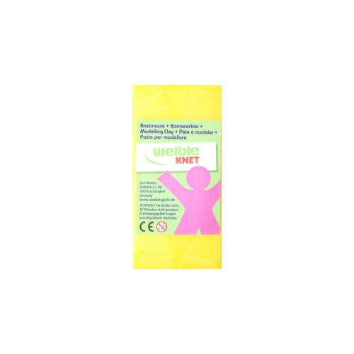 Weible Knet FANTASY ARGILE sous forme de bloc de 250 grammes JAUNE