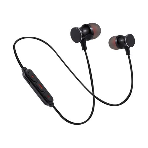 WISETONY® Écouteurs magnétique Bluetooth 4.1 sans Fil Stéréo Oreillette Sport avec Microphone - Noir
