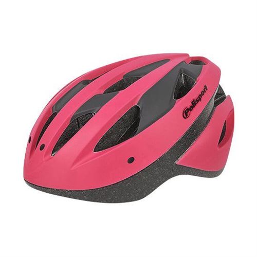 Casque route/vtt polisport sport ride fushia/noir mat avec reglage occipital 58/62