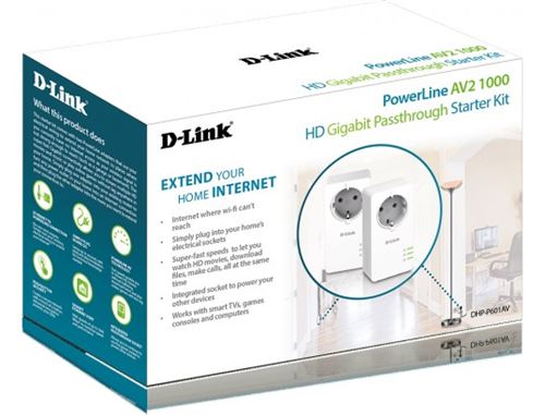 Promo Pack De 2 Adaptateurs Cpl Av2 1000 Hd D-link chez Hyperburo