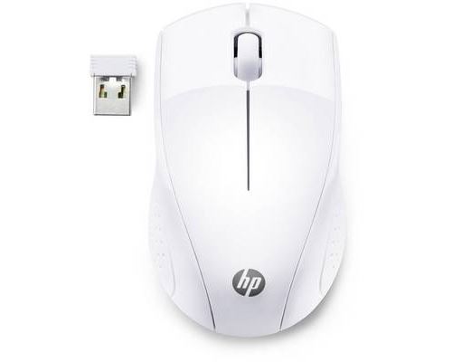 HP 220 - Souris - 3 boutons - sans fil - 2.4 GHz - récepteur sans fil USB - blanc neige - CTO - pour Victus by HP Laptop 16; Pavilion Plus Laptop 14; Pavilion x360 Laptop; Portable 14 15 17