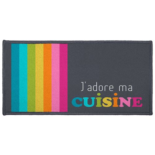 tapis deco rectangle 57 x 115 cm imprime jardins d'ete