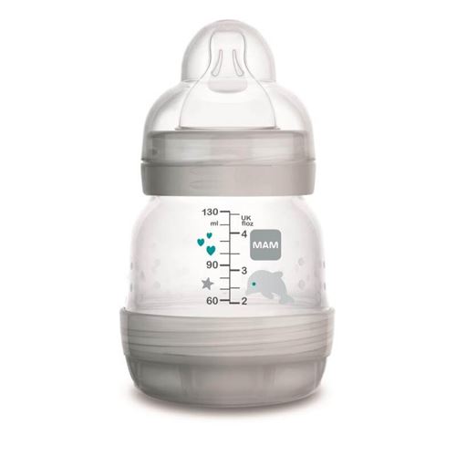 MAM Biberon Easy Start Anti-colique 130ml Garçon - Tétine débit 0