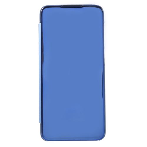 Etui en PU miroir surface vue fenêtre flip bleu pour votre OnePlus 6T