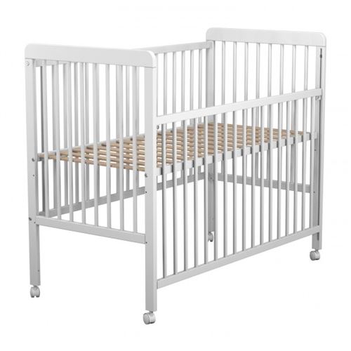 Lit bébé sur roulettes blanc 60x120