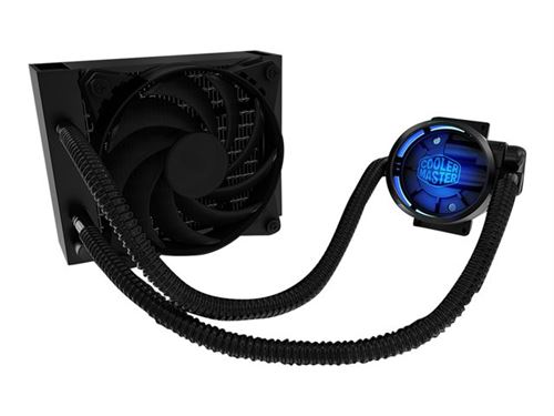 Cooler Master MasterLiquid Pro 120 CPU Water Cooler 'Radiateur de 120mm, 2x MasterFan Pro 120 AB PWM Ventilateur, LED Bleu' MLY-D12X-A20MB-R1
