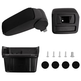 Sièges auto nacelles et coques vidaXL Accoudoir de voiture universel noir  14x30x(32-48,5) cm ABS