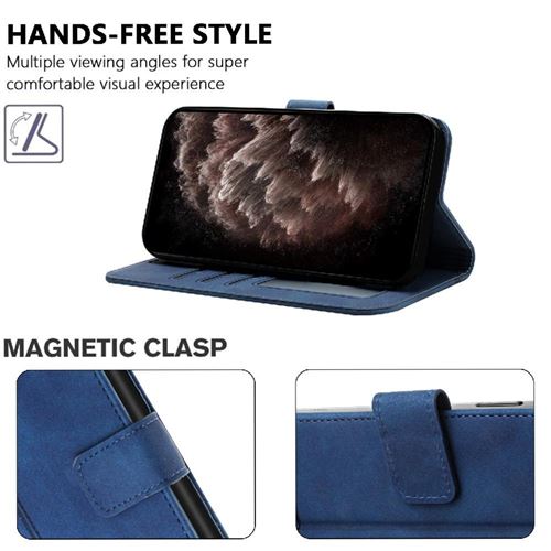 Flip Étui Pour OPPO A6 Pro 4G/5G Et Stand Fonctionnalité Attraction Magnétique Forte Avec Fentes à Cartes Faux Cuir Et TPU Entièrement Mat Marron - Coque & étui Smartphone - Rue Du