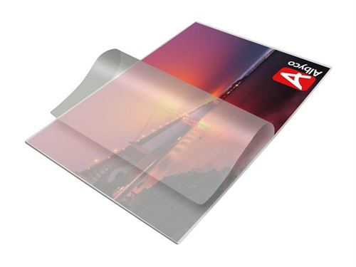 Albyco - Polyéthylène téréphtalate (PET) - 175 microns - pack de 100 - pochettes de plastification brillantes