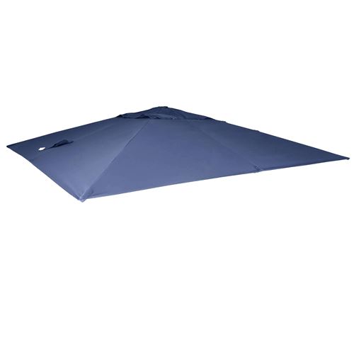 Revêtement pour parasol de luxe MENDLER HWC-A96, 3,5x3,5m (Ø4,95m) polyester 4kg bleu
