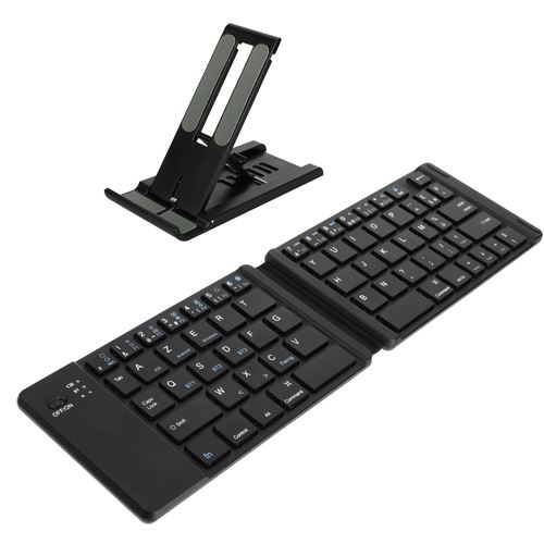 Mini Clavier Bluetooth AZERTY - Android iOS et Windows - Support inclus