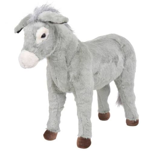 VIDAXL - Peluche Âne - Gris - 46 cm - Image 3