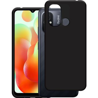 Cazy Coque compatible avec Xiaomi Redmi 12C Coque en Silicone - Coque Flexible - Noir - 1