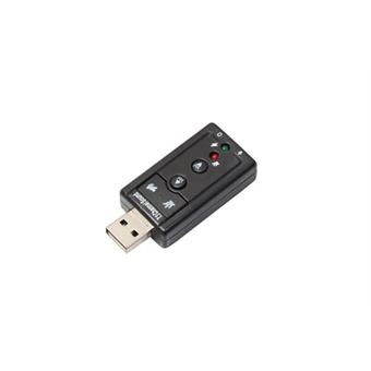 Carte son USB externe 7.1 - Son 3D dynamique 12 Mbp - PC Mac - USB - Noir - Carte  son - Achat & prix