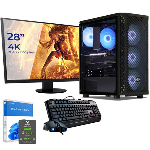 Sedatech Pack PC Gamer Expert • Intel i9-12900KF • RTX4060 • 16Go RAM • 1To SSD M.2 • Windows 11 • Moniteur 28