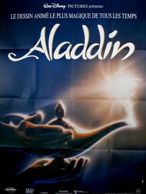 Affiche de Cinéma Originale - Aladdin - 1993 - Walt Disney - 120x160cm