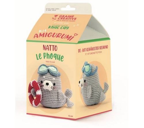 Graine Creative Multicolore Crochet Graine Créative Kit Amigurumi Phoque