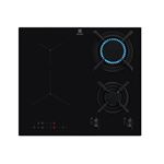 Electrolux Serie 300 KDI640713K - Table de cuisson mixte induction et gaz - 4 plaques de cuisson - Niche - largeur : 56 cm - profondeur : 49 cm - noir