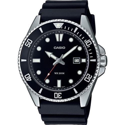 Non Communiqué Homme Noir Montre - Casio - Collection - Et Acier - Étanchéité 20 Bars - Verre Minéral - Quartz