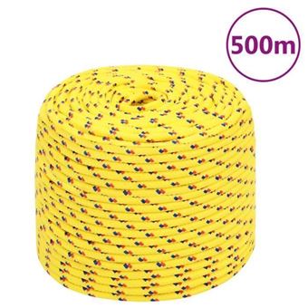 152362 vidaXL Corde de bateau Noir 16 mm 100 m Polypropylène