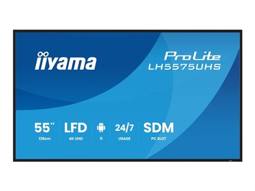 Iiyama Noir 55" Led - Prolite Lh5575uhs-B2ag - Image 3