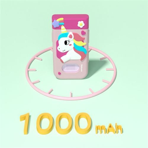 Smartphone Enfant GOOPOOL – MP3, Appareil Photo Double, Carte SD 32 Go – Pour Filles 3-6 Ans – Licorne Rose – Éducatif Et Ludique