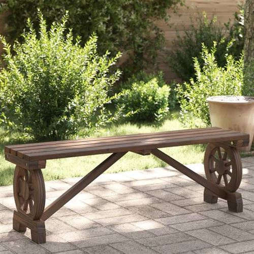 vidaXL - Banc de Jardin - Bois - 120 cm - Image 2