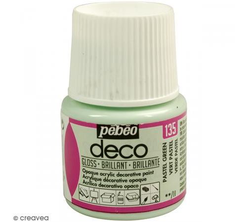 P&eacute;b&eacute;o Deco Peinture 45 ml Brillant Vert Pastel 092135