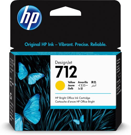 Hp Jaune Encre 712 Dorigine 3Ed69a - Image 4