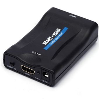 Câble convertisseur Péritel vers HDMI avec câble USB Entrée Péritel Compact